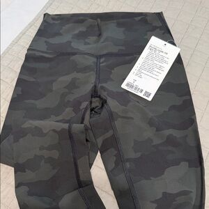 Lululemon Athletica Camo Leggings - Black and Gray